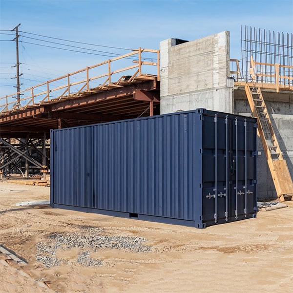 our construction site storage containers are weatherproof to protect your materials and equipment from the elements